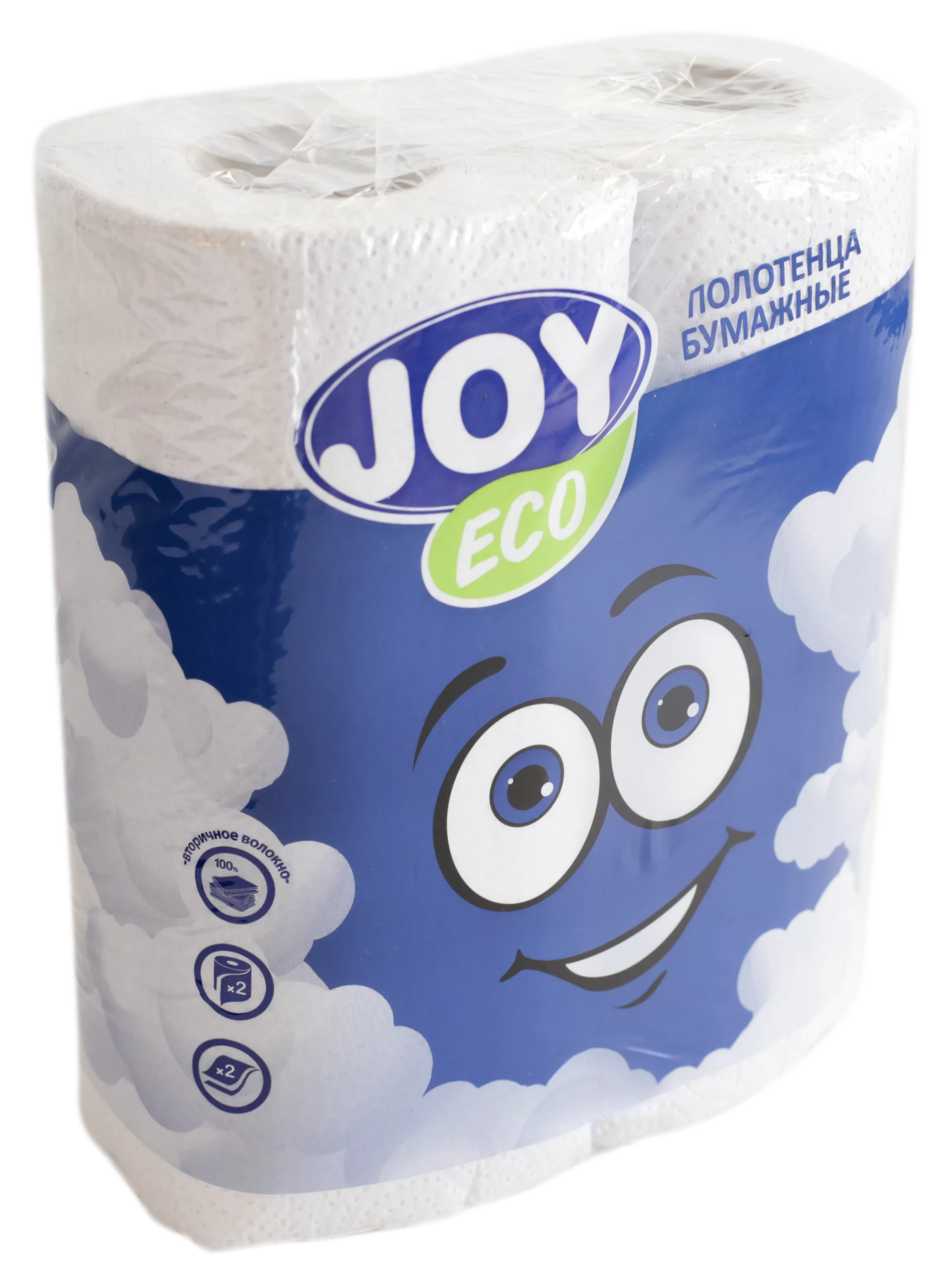 Полотенца бумажные Joy Eco 2сл 2шт