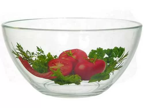 Салатник гладкий 13см овощи