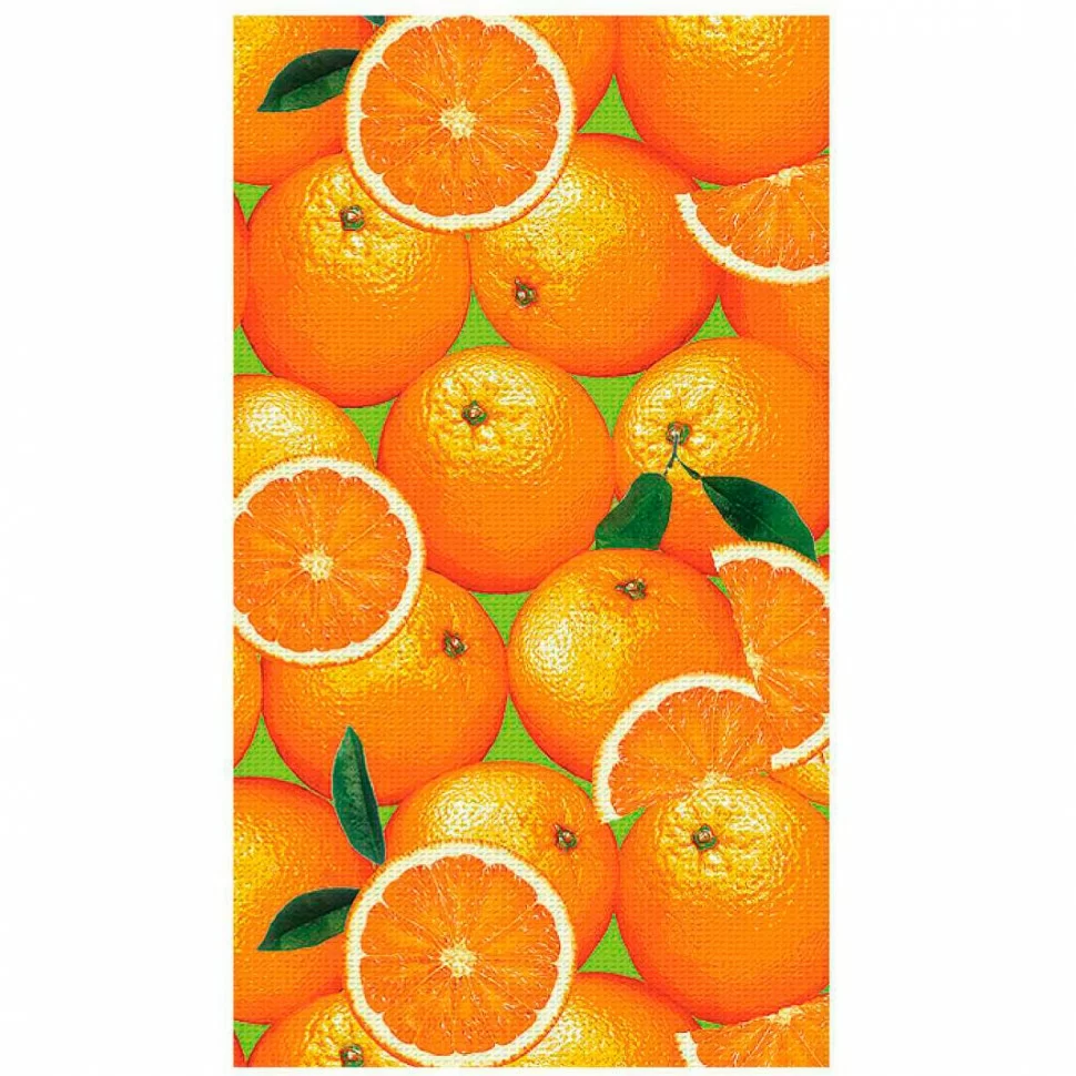 Полотенце вафельное Солнечный дом апельсины/лимоны/новый год/маки/лаванда 157797/157969/ВФ18 40х70см