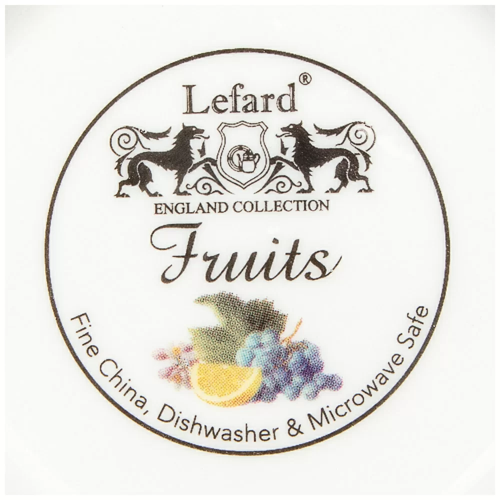 Блюдо круглое с крышкой Lefard фрукты 23см 104-813