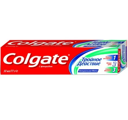 Зубная паста Colgate triple action 50мл