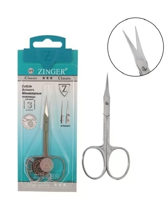 Ножницы для ногтей прямые заточеные Zinger