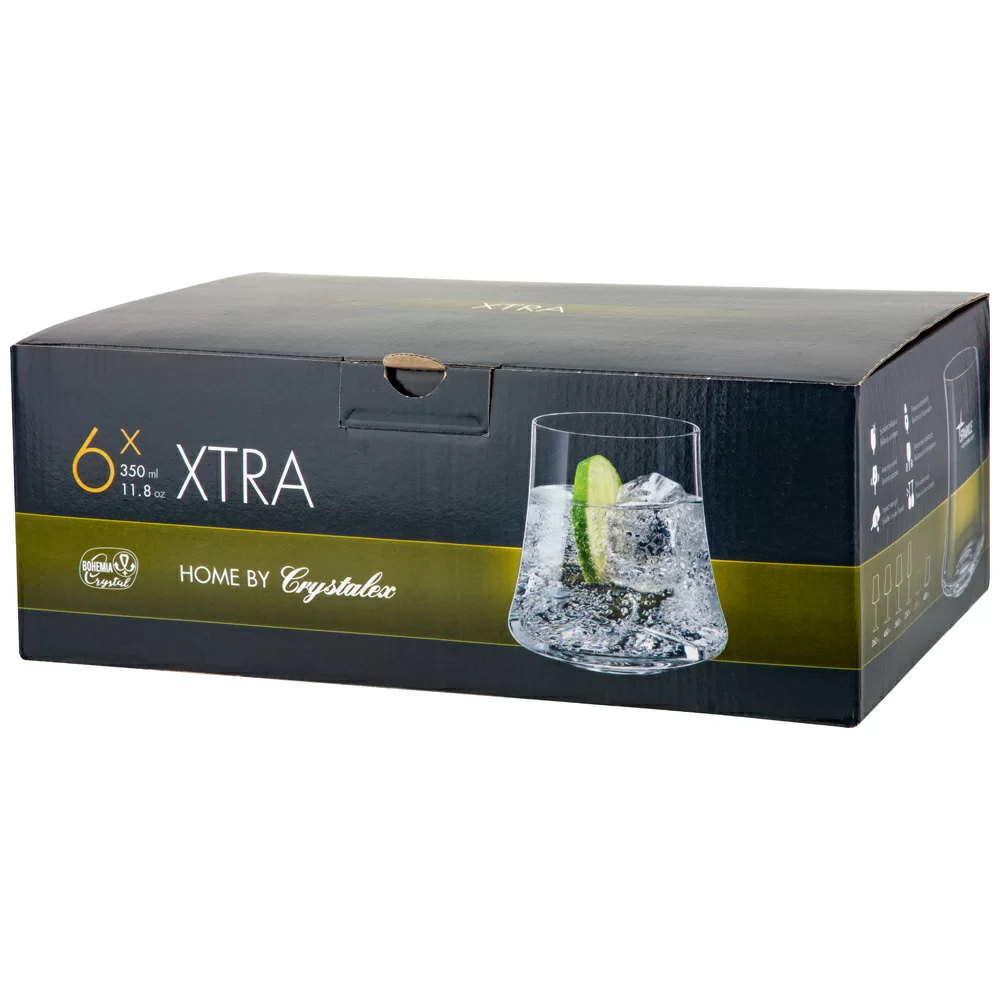 Набор стаканов Bohemia Crystal xtra для воды/виски 6 предметов