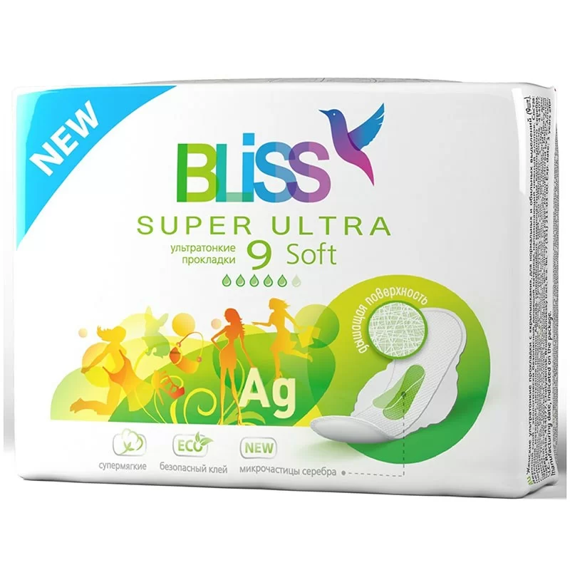 Прокладки гигиенические Bliss Ultra Soft 9шт