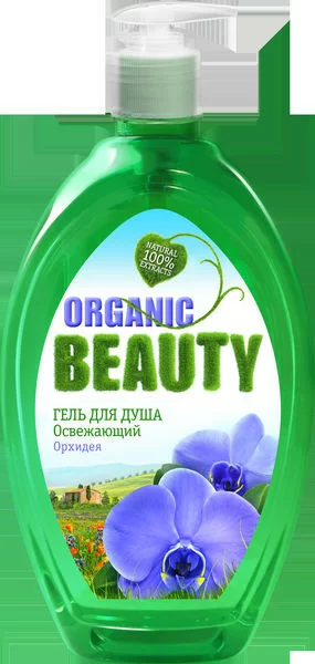 Organic beauty гель для душа орхидея 1л освеж.