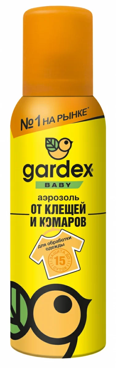Gardex baby аэрозоль от клещей и комаров 100мл