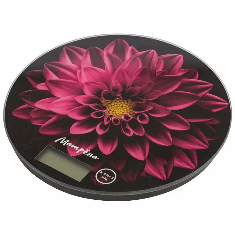 Весы кухонные электронные Матрёна МА-197 7 кг Пурпурный цветок