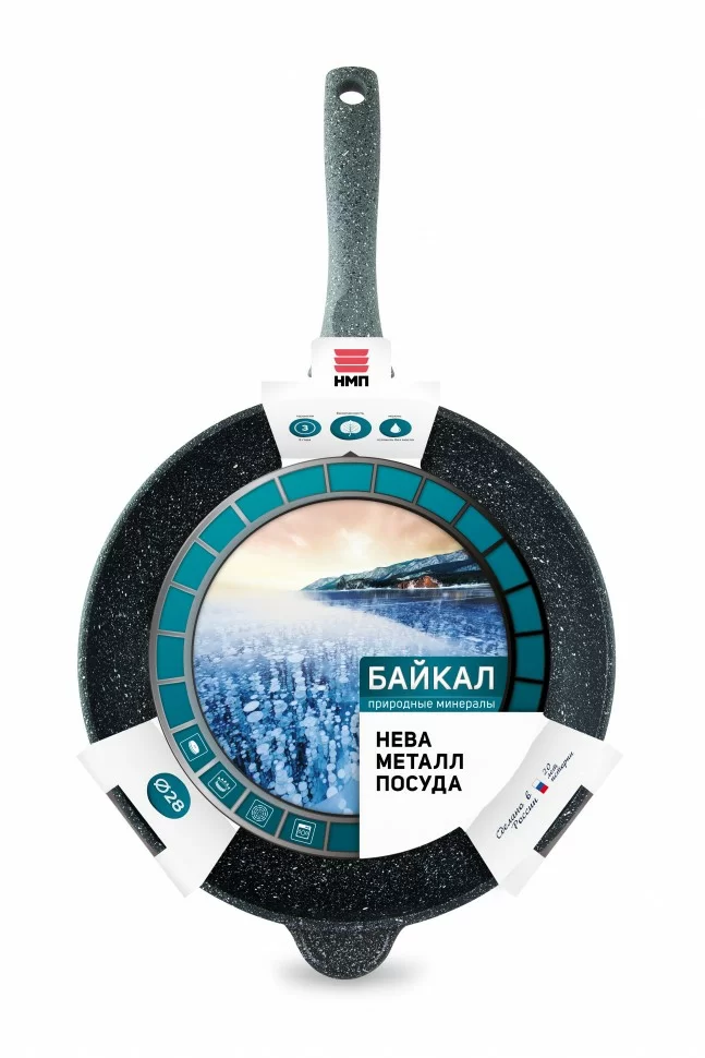 Сковорода с антипригарным покрытием НМП Байкал 28 см 