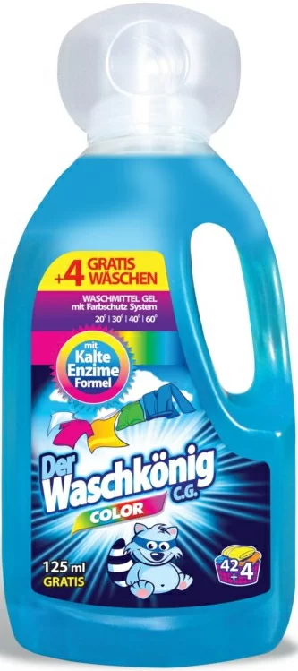 Гель для стирки Der Waschkonig C.G. Color концентрированный для цветного белья 1.625 л