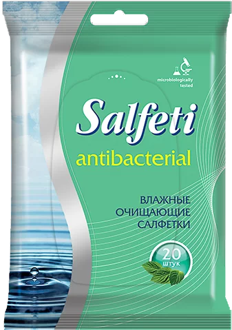 Salfeti Влажные салфетки антибактериальные, 20 шт. SSS