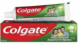 Зубная паста Colgate  Максимальная защита от кариеса с жидким кальцием Двойная мята 100 мл