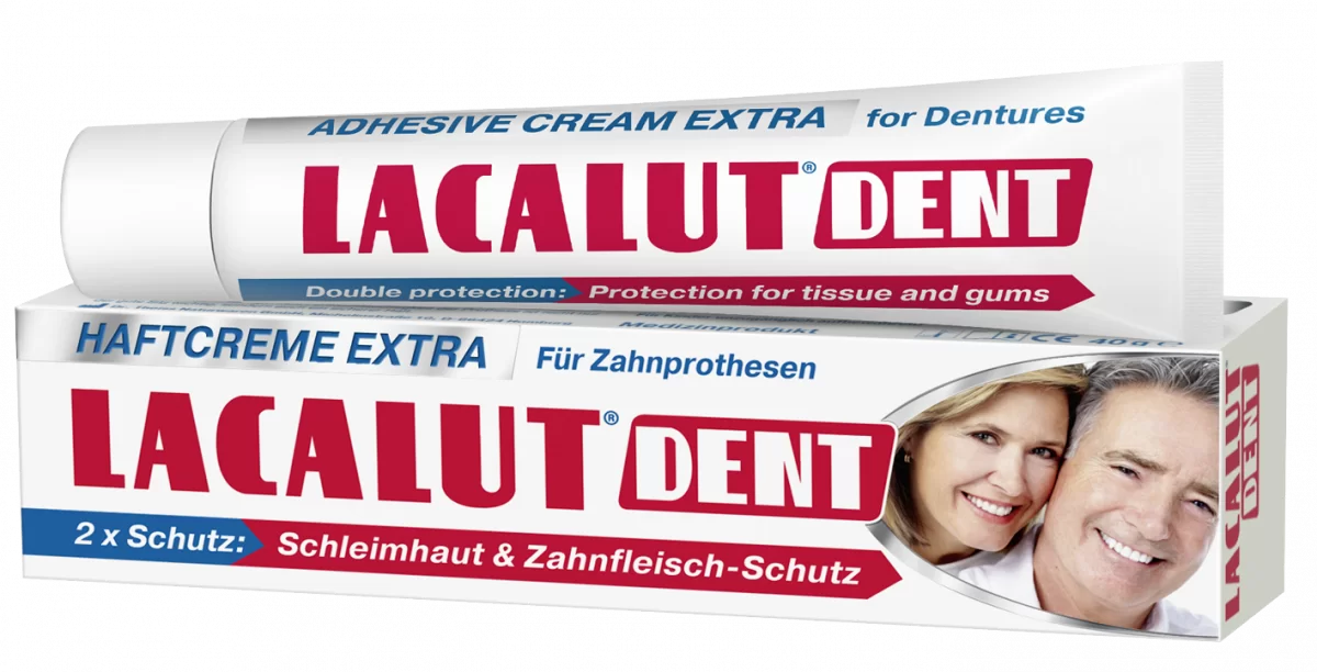 Крем для фиксации зубных протезов Lacalut дент 40мл