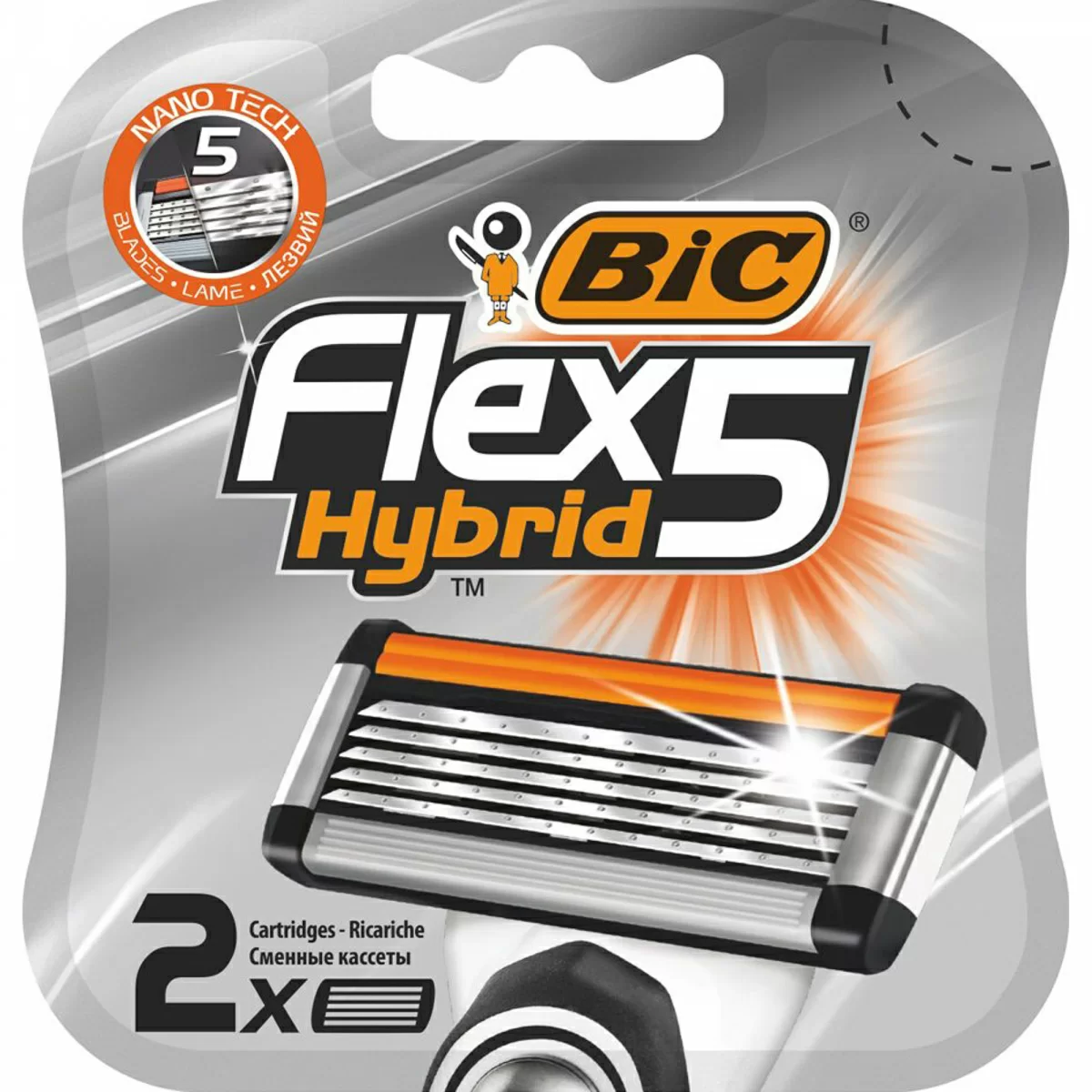 Кассеты BIC flex 5 hybrid 2шт