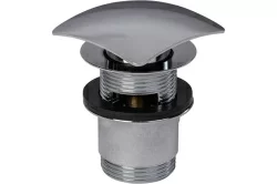 Донный клапан для умывальника Styron металл Клик-клак KL-06 5/4 квадратная заглушка хром