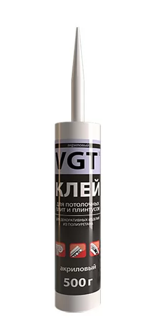Клей для потолочных покрытий VGT 0.5 кг катридж