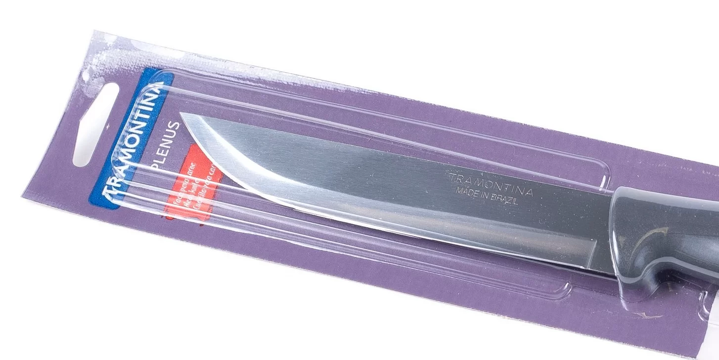 Нож для мяса Tramontina plenus 15см серый