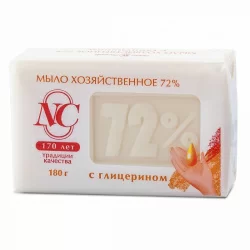 Мыло хозяйственное Невская Косметика 72% с глицерином 180 г
