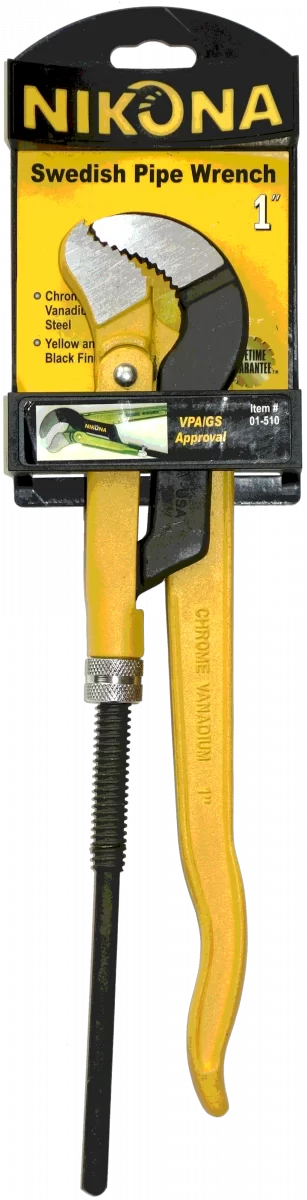 Ключ трубный шведский S цельнокованный 1" Nikona