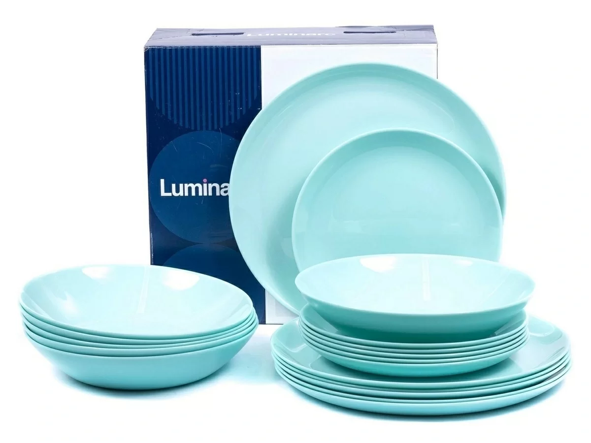 Столовый сервиз Luminarc Diwali Light Blue Turquoise 18 предметов P2963