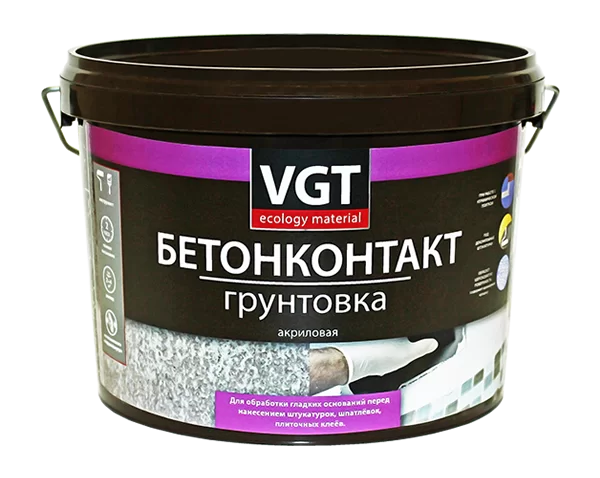 БетонКонтакт для внутренних и наружных работ VGT 8 кг ВД-АК-0301 