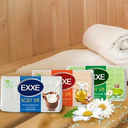 Мыло Exxe body spa банное миндаль & витамин е 1шт*160г (миндальное) с0006274