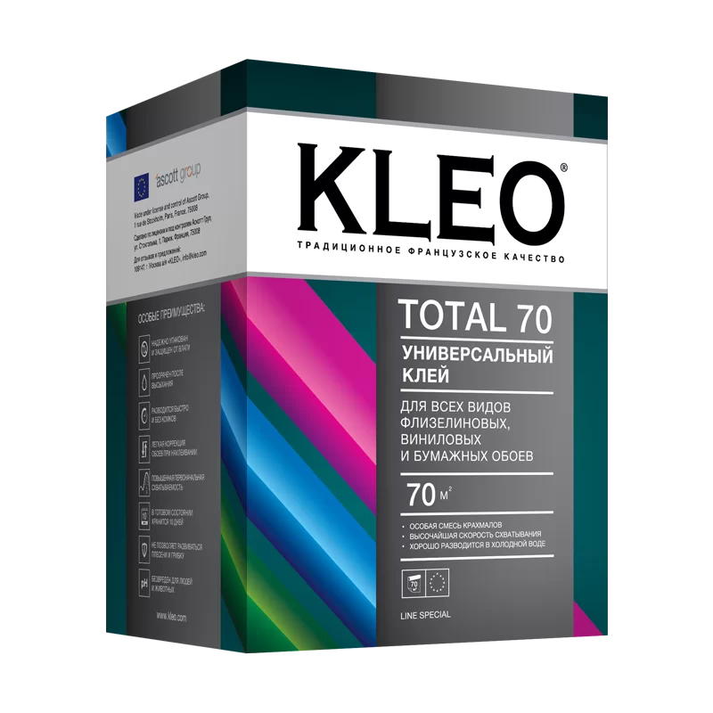 Клей для обоев KLEO TOTAL 70 500 грамм универсальный