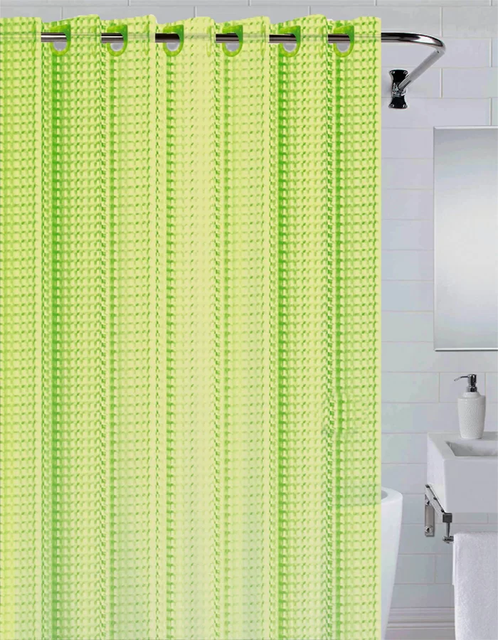 Штора для ванной BATH PLUS 3д зеленая 180x200