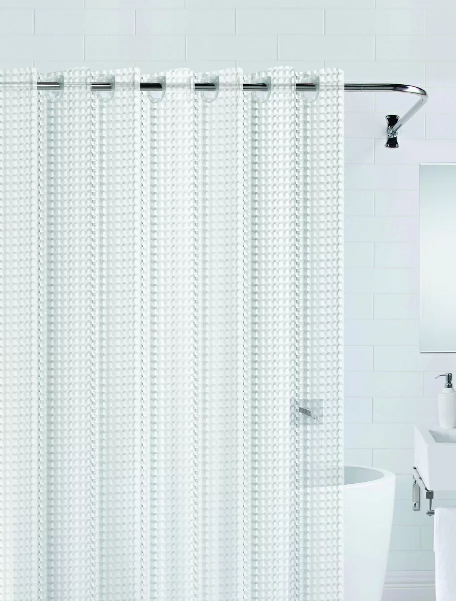 Штора для ванной Bath Plus 3D прозрачная 180X200 см NFD-3D