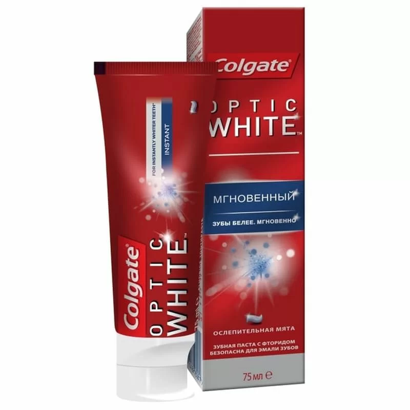 Зубная паста Colgate optic white brilliant 50мл