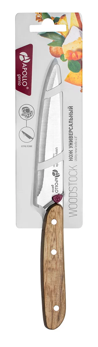 Нож универсальный Apollo genio woodstock 11см