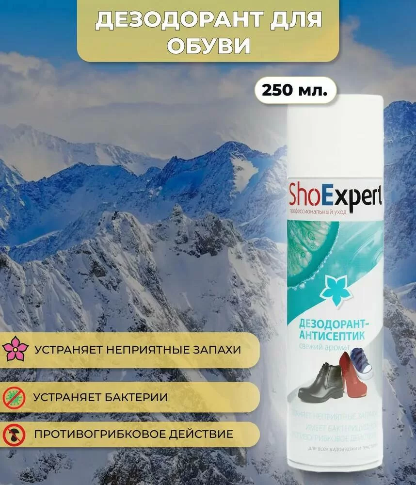 Дезодорант-антисептик для обуви ShoExpert 250 мл