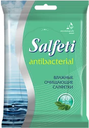 Salfeti Влажные салфетки антибактериальные, 20 шт. SSS