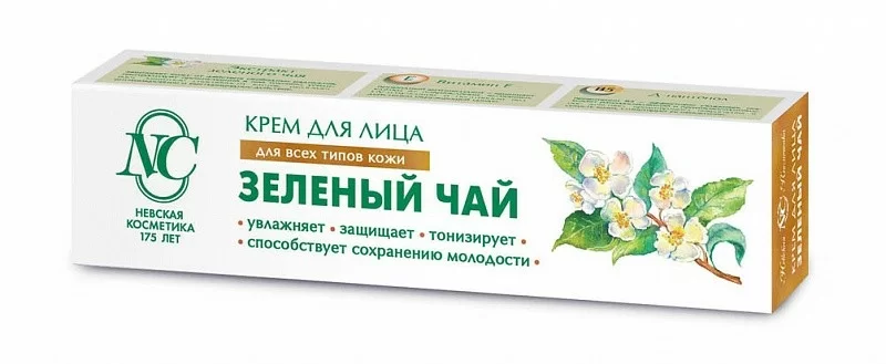 Крем для лица Невская косметика зеленый чай 40мл