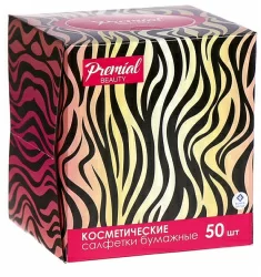 Салфетки Premial куб mix 3-слойные 50 штук