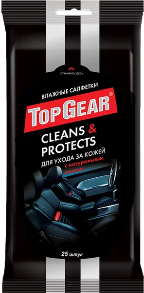 Top gear салфетки влажн.clean protects 25шт