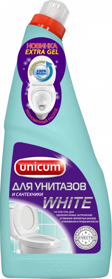 Unicum гель для чистки унитазов с гипохлоритом 750мл