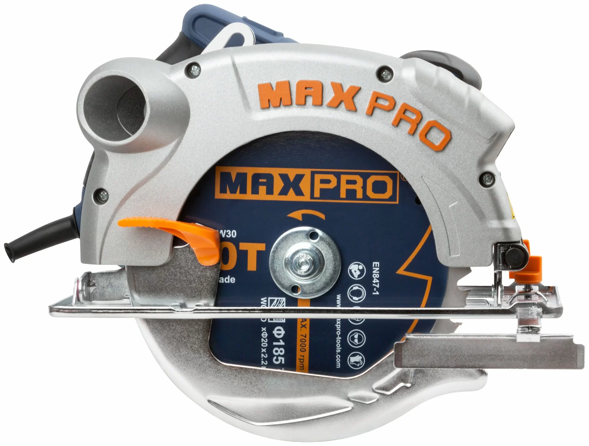 Пила дисковая max-pro 1300вт 185мм 4700/мин 3.9кг лазер