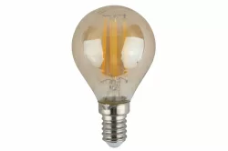 Филаментная лампа Эра f-led p45 e14 9w 840 gold б0047028