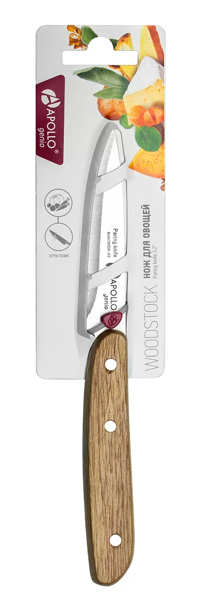 Нож для овощей Apollo genio woodstock 8см