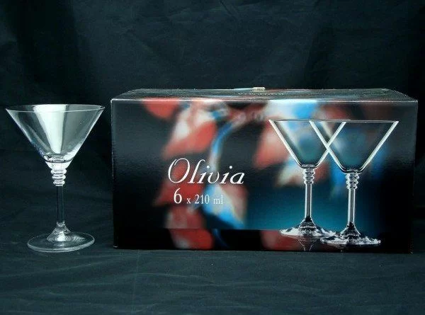 Набор бокалов для мартини Bohemia оливия 6х210мл
