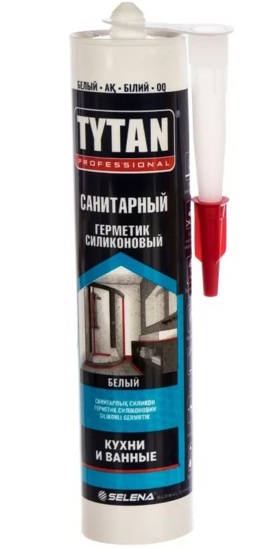 Герметик силиконовый санитарный TYTAN PROFESSIONAL 280 мл/310 г белый