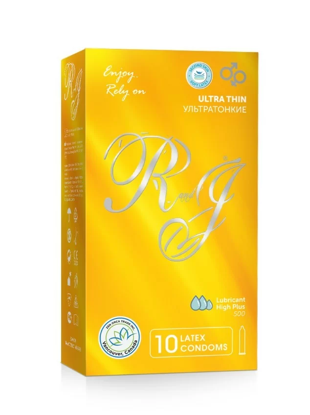 R&J презервативы Ultra Thin 10 штук натуральные ощущения