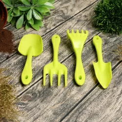Набор садовых инструментов 4 предмета лопатка/ совок для пересадки/ грабельки/ вилка
