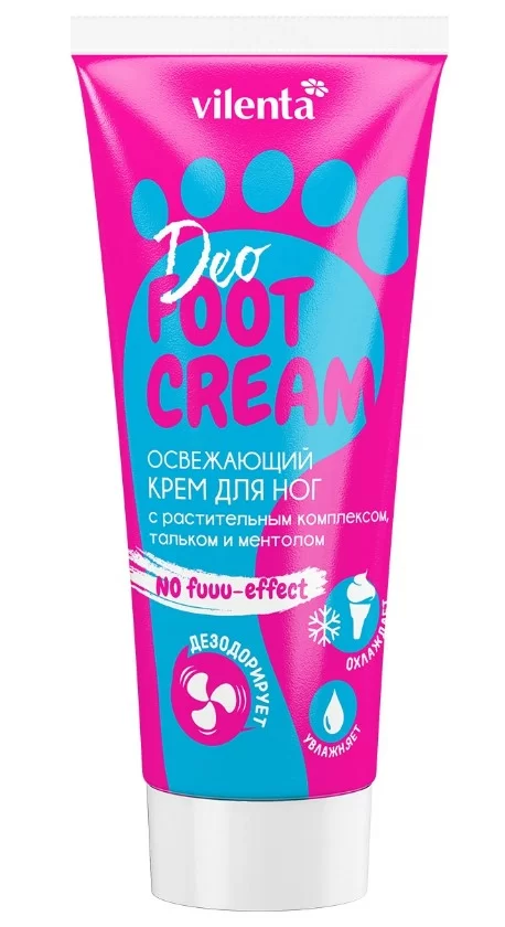 Крем для ног Vilenta deo-foot cream освежающий 75мл