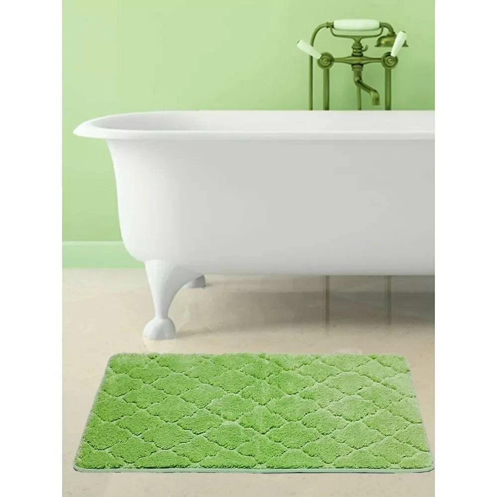 Коврик для ванной Fixsen лана 120х70см зеленый микрофибра