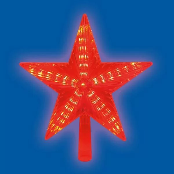 Украшение Uniel Uld-h2121-031/sta red star-3 для ёлки Звезда-3 21 см 31led red