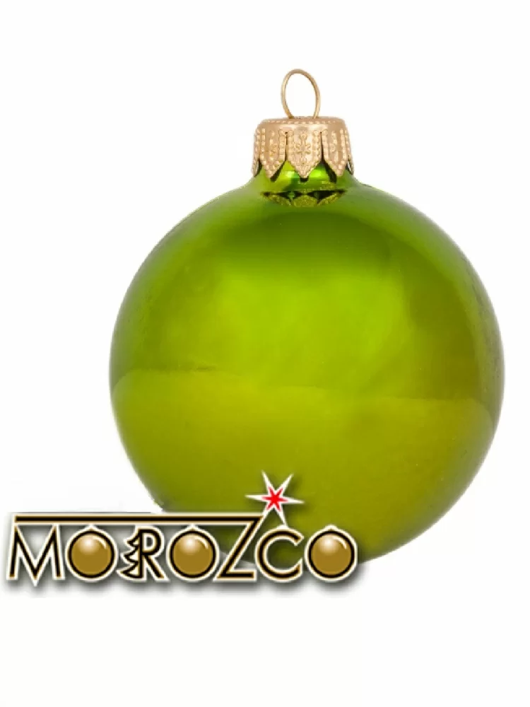 Елочный шар MOROZCO 55 мм зеленый глянцевый Ш55107