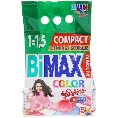 Стиральный порошок автомат Bimax Color fashion 1.5кг