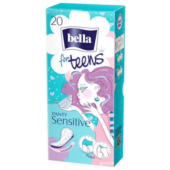 Bella прокладки ежедневные экстратонкие Panty for Teens Sensitive 20 штук
