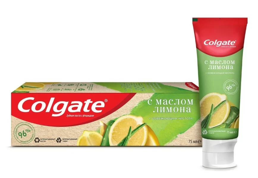 Зубная паста Colgate Naturals освежающая чистота с маслом лимона 75мл